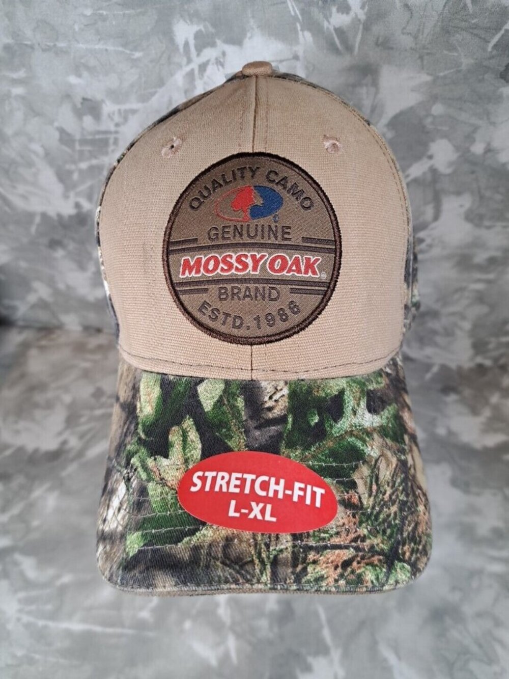 NWT Men's Mossy Oak Genuine Brand Stretch-Fit‎ Cap L/XL